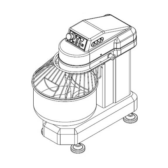 6 Kg Spiral Mixer